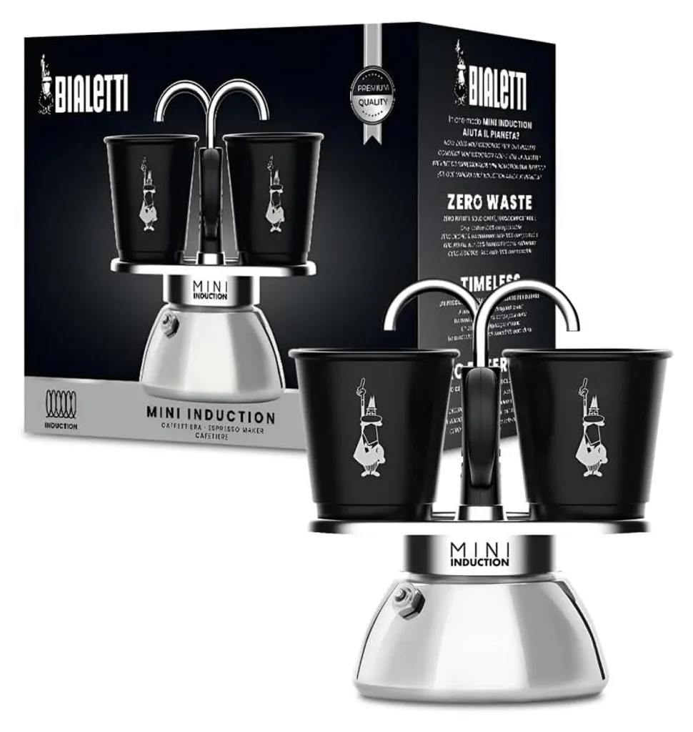 Préparez deux Expressos sur Induction avec la Bialetti Mini Express