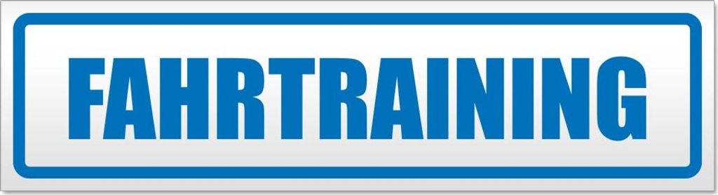 Fahrtraining Magnetschild Schild magnetisch