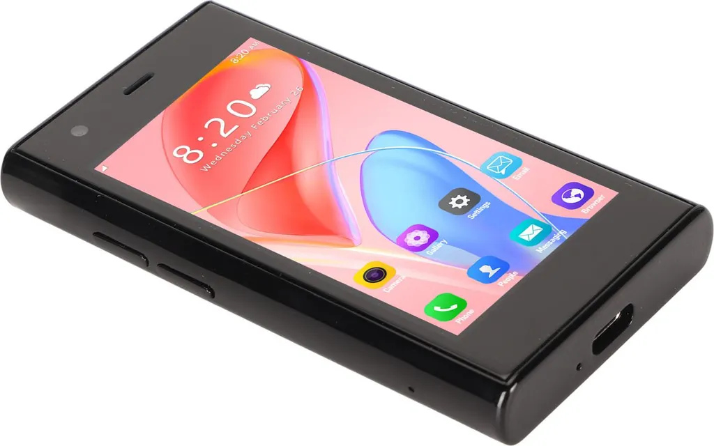 Mini Smartphone Quad Core 16Go Noir Android 8.1 avec Écran HD 3.0 Pouces