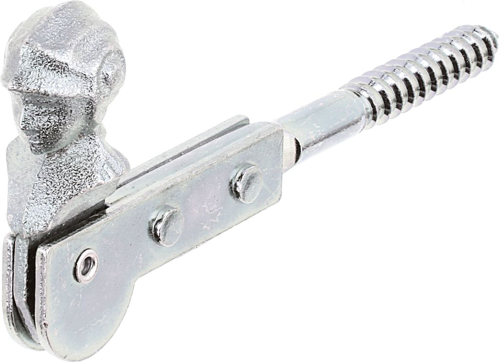 Alberts Fensterladen-Feststeller | Frauenkopf, zum Einschrauben | galvanisch verzinkt, dickschichtpassiviert | 129 mm | 3er Set