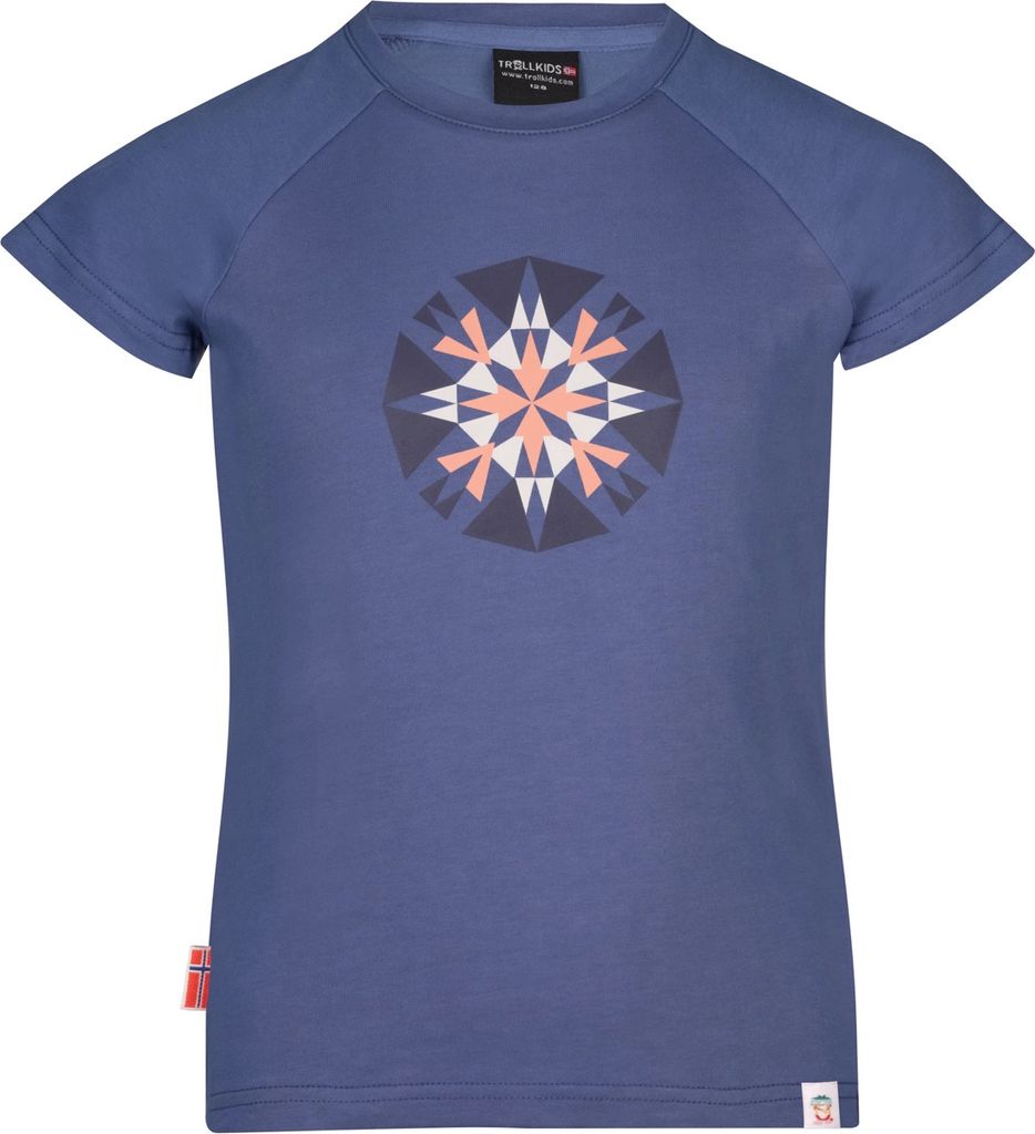 Trollkids Kinder Senja T-Shirt lotus blue 104