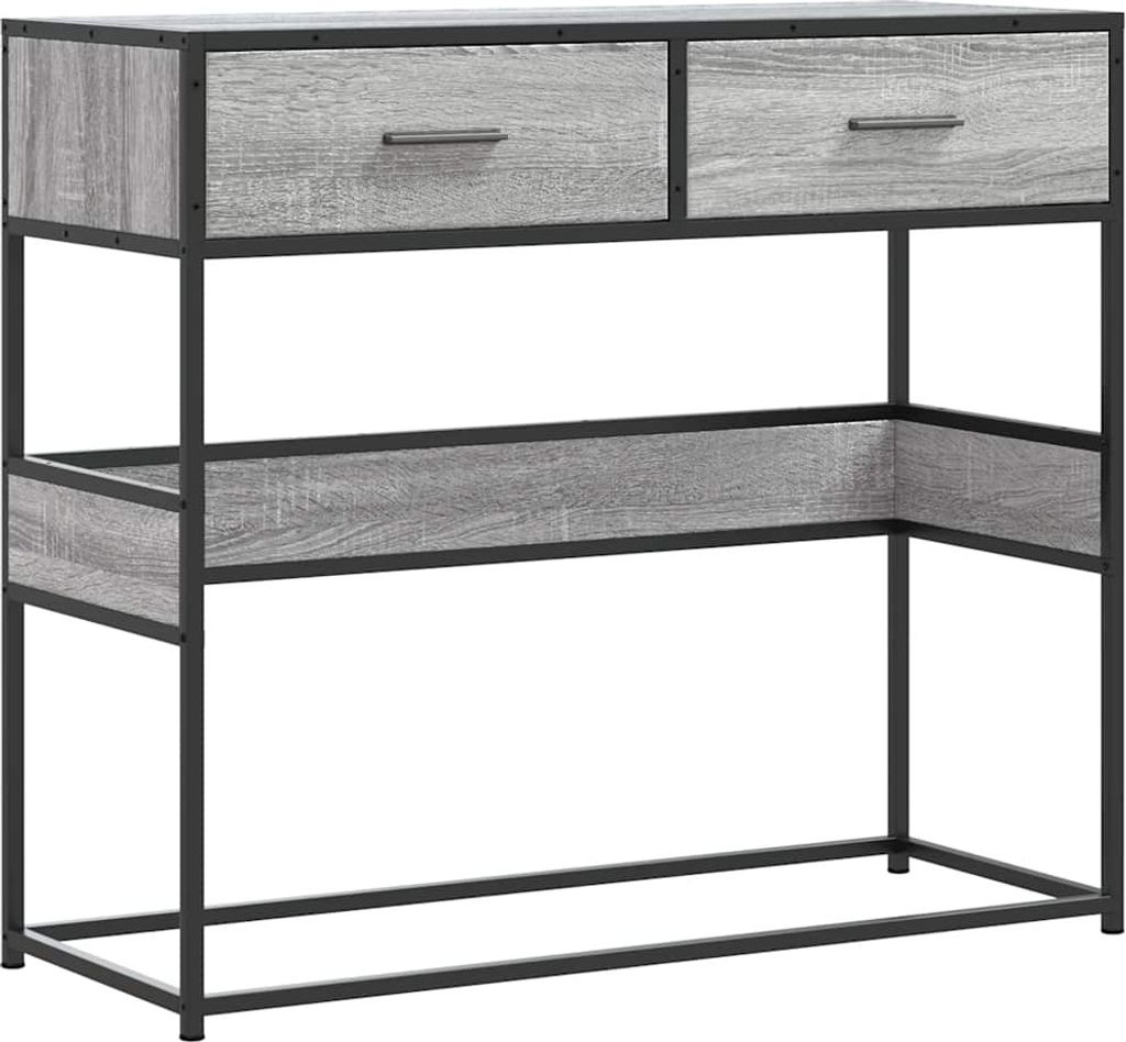 Konsolentisch Grau Sonoma 90x35x80 cm Holzwerkstoff