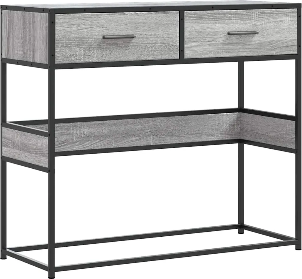 Consolle Ingresso 90 cm Grigio Sonoma | Arredo Minimalista Moderno