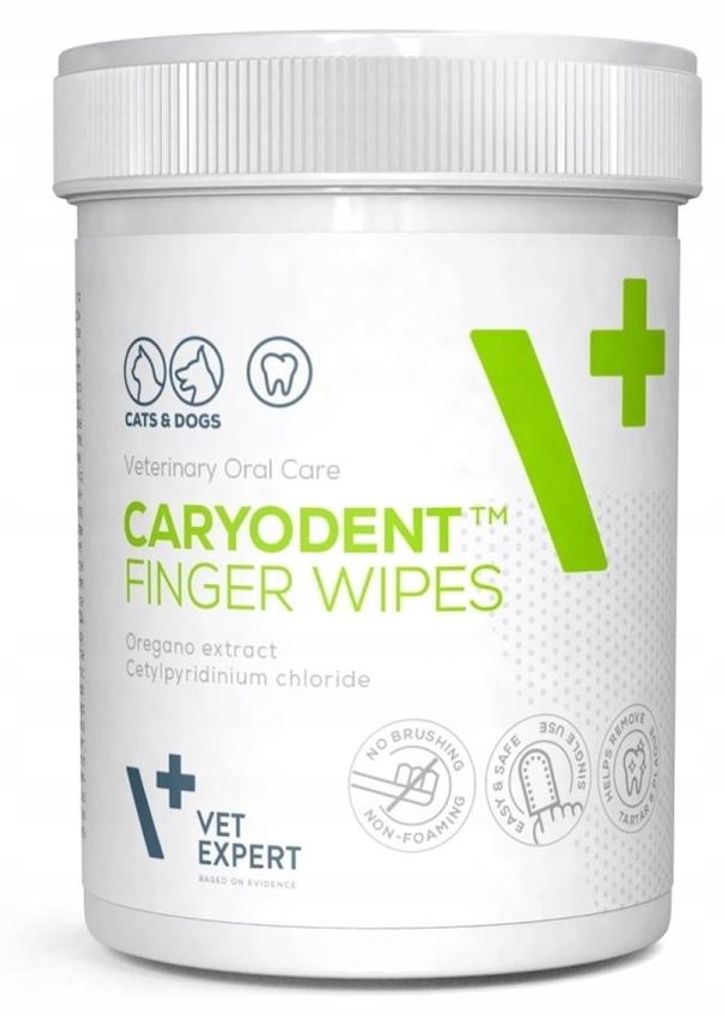 VetExpert Caryodent Finger Wipes czyściki do zębów dla psa Zdjęcie produktu 