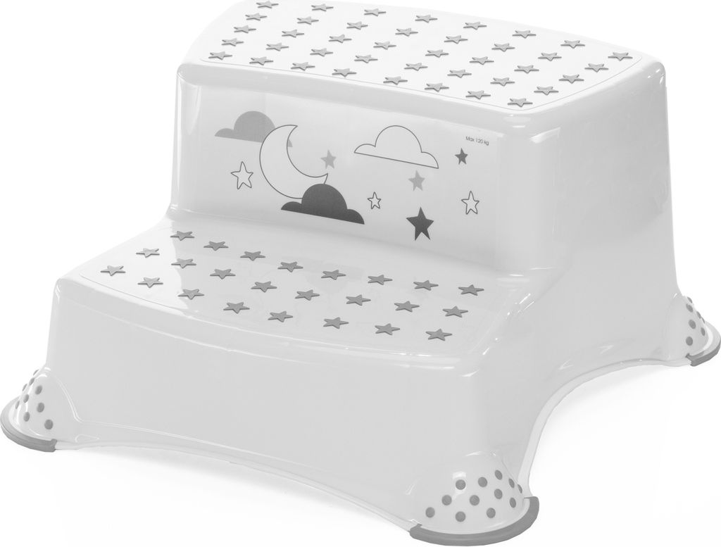 ZOPA Dvojstupínek k WC/umyvadlu "Moon", White Obrázok produktu 