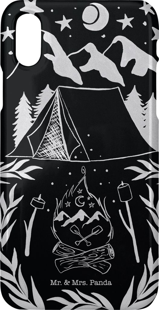 Mr. & Mrs. Panda Iphone XR Handyhülle Dark Nights - Geschenk, Handy Case, Dekoration, Premium Kunststoff