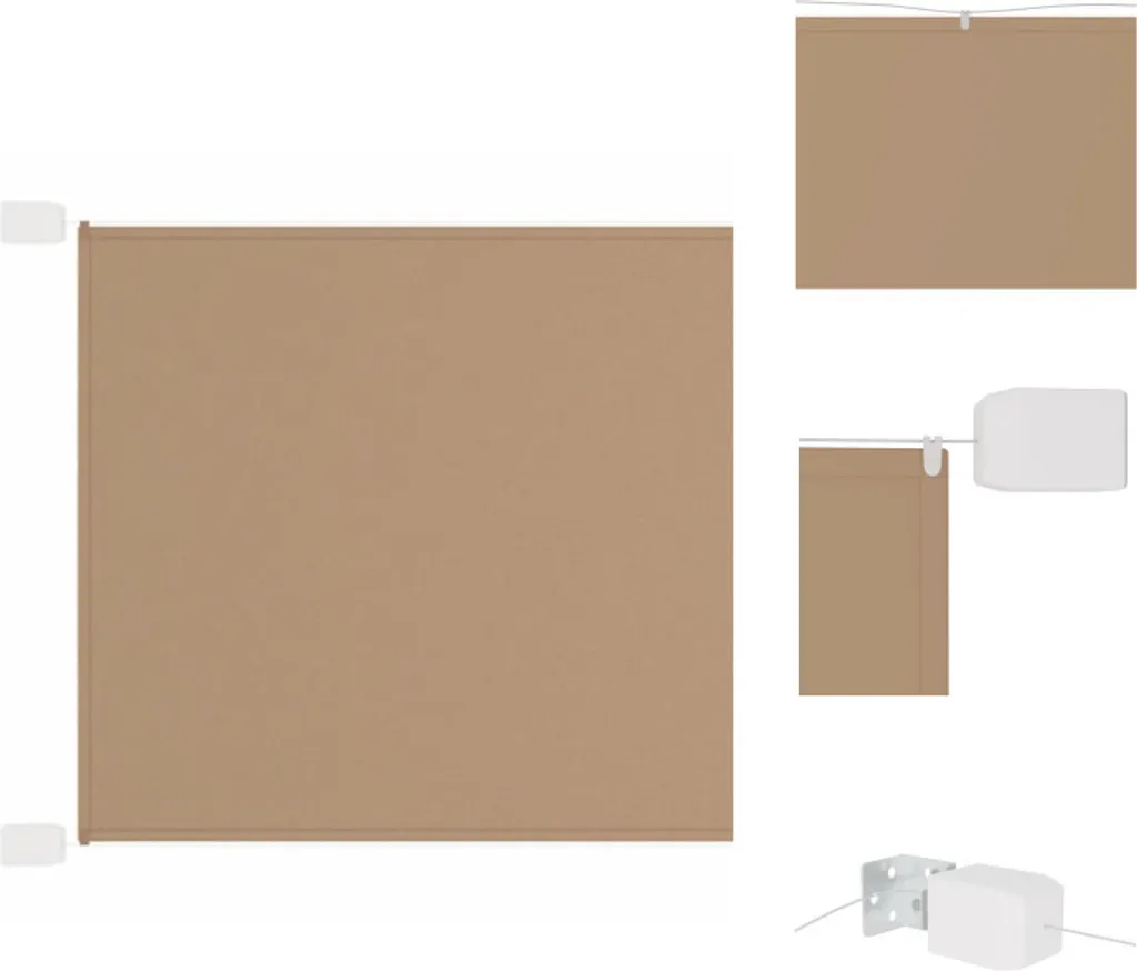 vidaXL Tenda verticale Taupe 60x1000 cm Tessuto Oxford - Ombrelloni e tende da sole