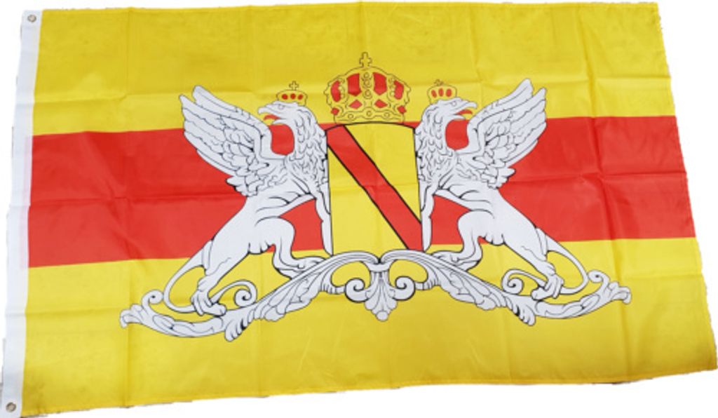 Fahne Flagge Großherzogtum Baden 90 x 150 cm mit 2 Ösen von Produktbild 