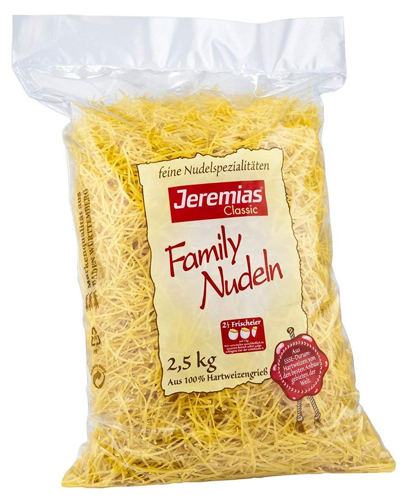 Jeremias® 1325875005 Jeremias® Family Suppen-Nudeln 2mm 2,5 Immagine del prodotto 