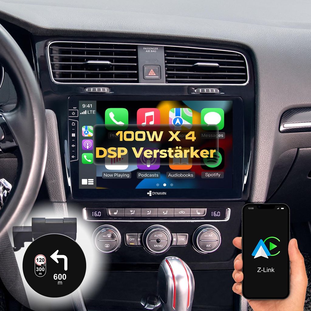 10,1 Zoll Android Autoradio Navi für VW Golf 7 Golf VII Wireless Carplay Android Auto Head-up Display DAB+