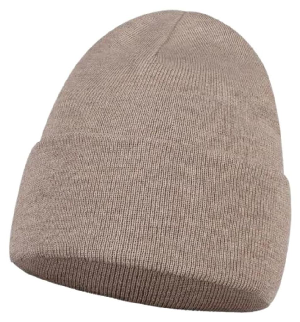 NAOMI: Gorro de lana 100% - color taupé Imagen del producto 