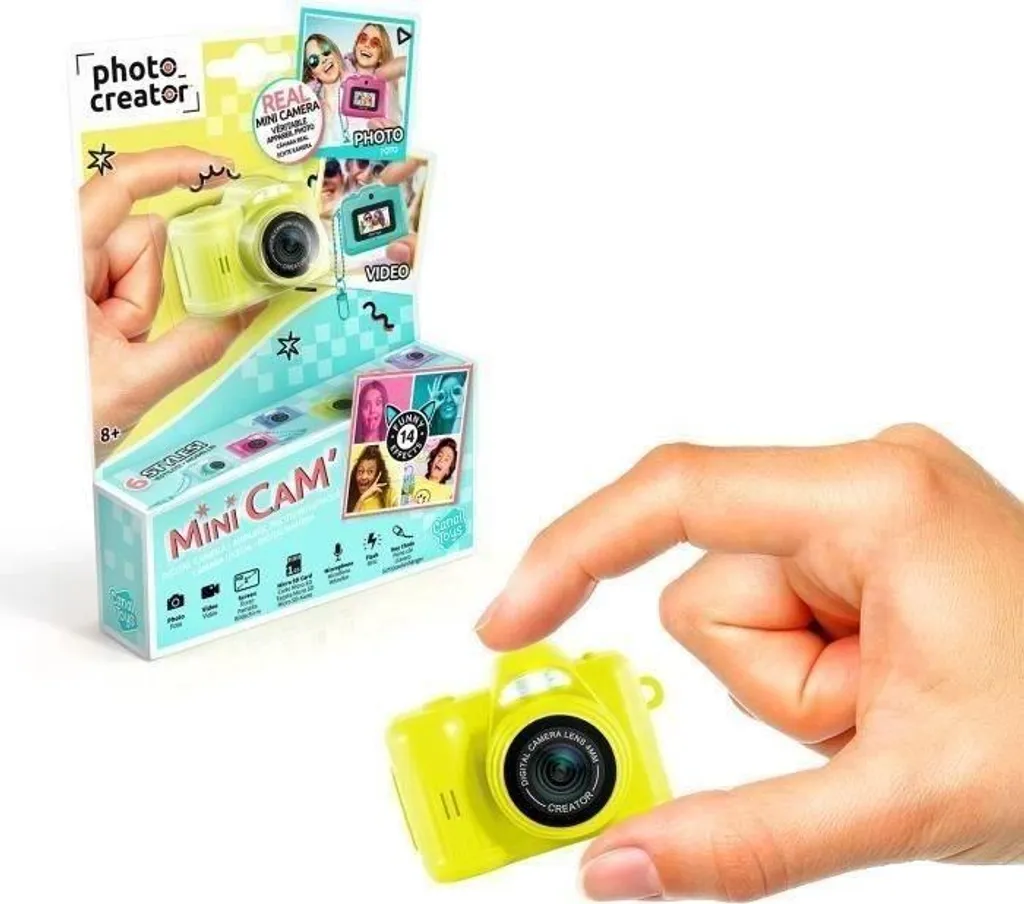 Canal Toys Photo Creator Mini Cam' Fotocamera digitale, video, scheda SD da 1 GB, portachiavi, CLK 062