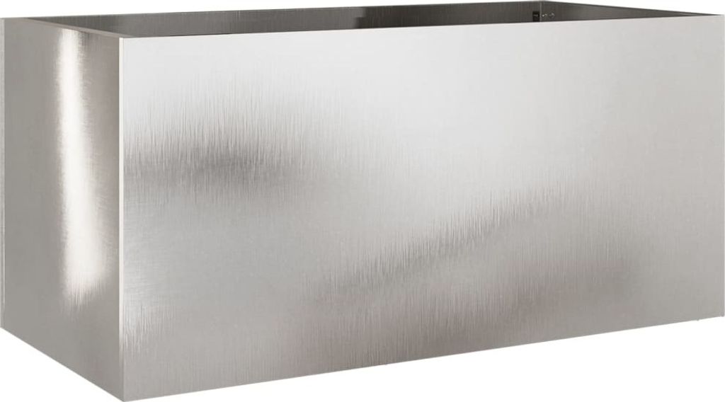 vidaXL Fioriera argento 62x30x29 cm in acciaio inox Immagine del prodotto 