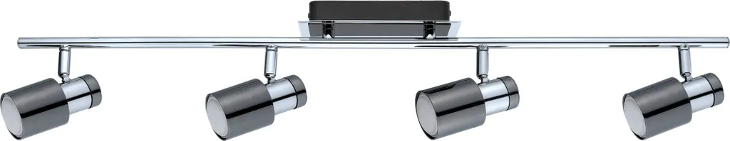 Plafonnier LED DAVIDA 1, 4 spots orientables, design métal de 78cm de long