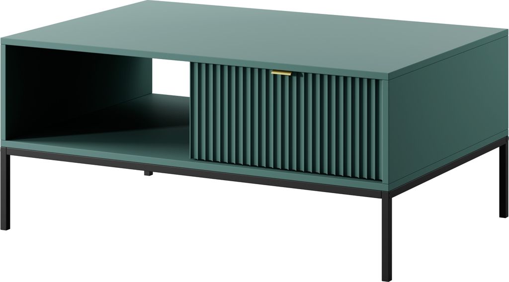Masseno Couchtisch STELLARE 104 cm Kaffetisch für Wohnzimmer Sofatisch Wohnzimmertisch Hellgrün