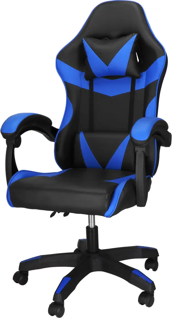 Fauteuil de direction ergonomique rembourré et réglable en hauteur noir