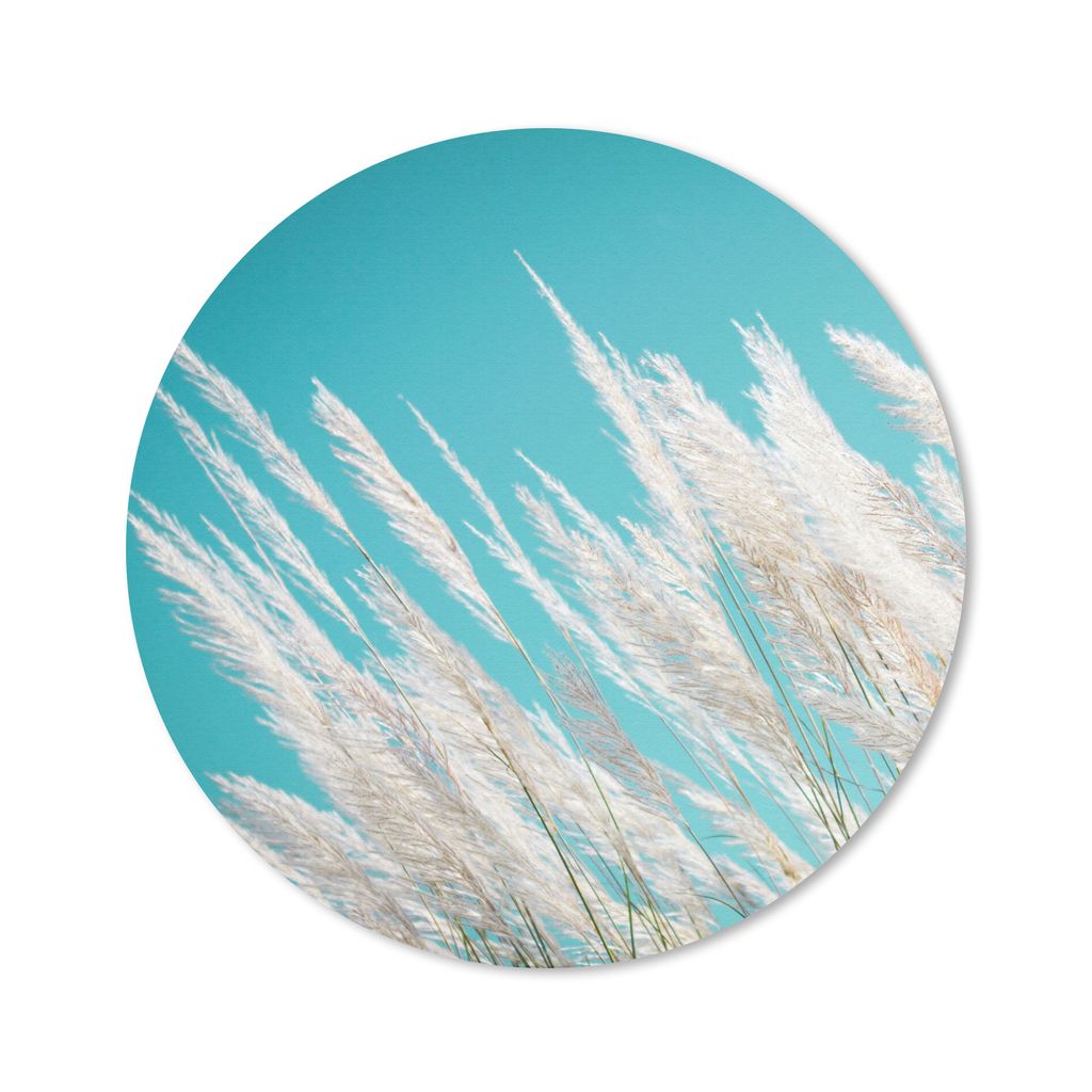MuchoWow Mauspad Mousepad Pampasgras - Pflanze 20x20 cm - Mousepads - Maus Mat - Pad - Mausunterlage - Schreibtischmatte
