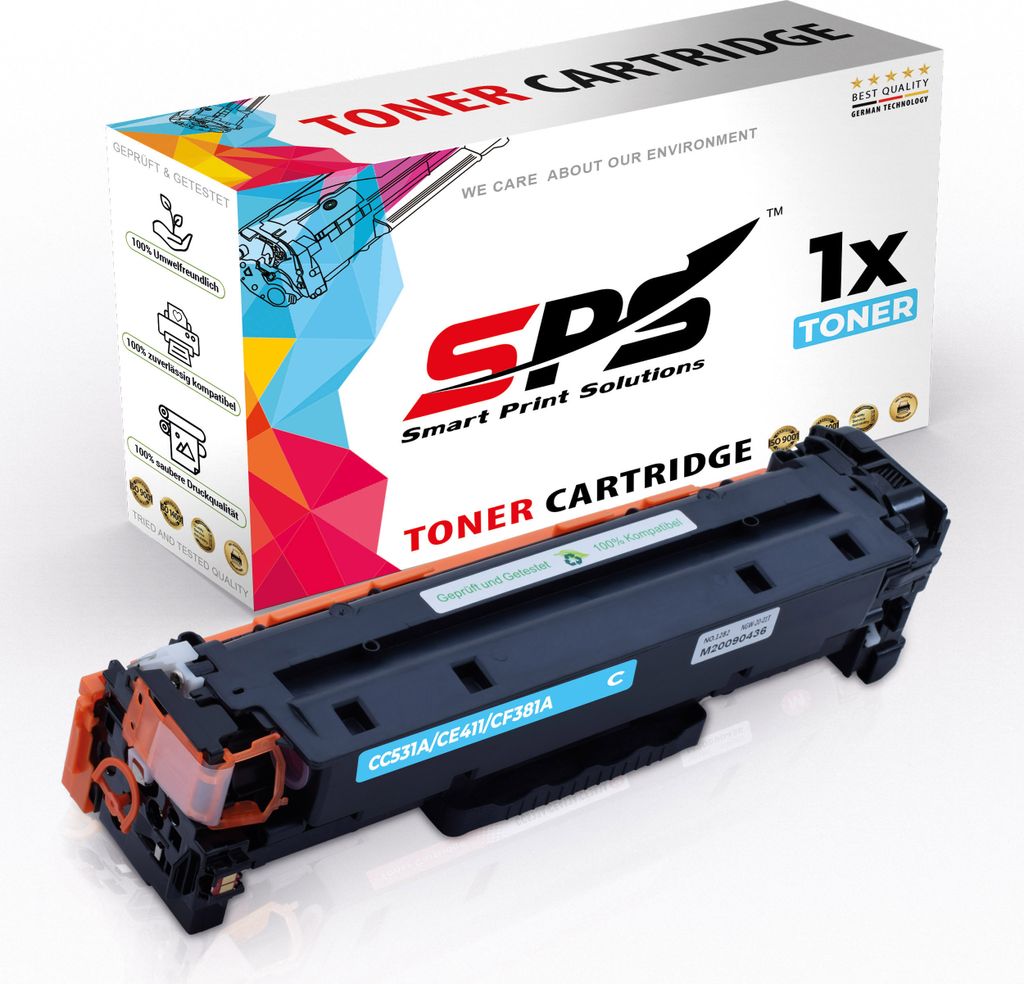 1x Toner 304A CC531A Cyan kompatibel für HP Color Laserjet CP2025DN