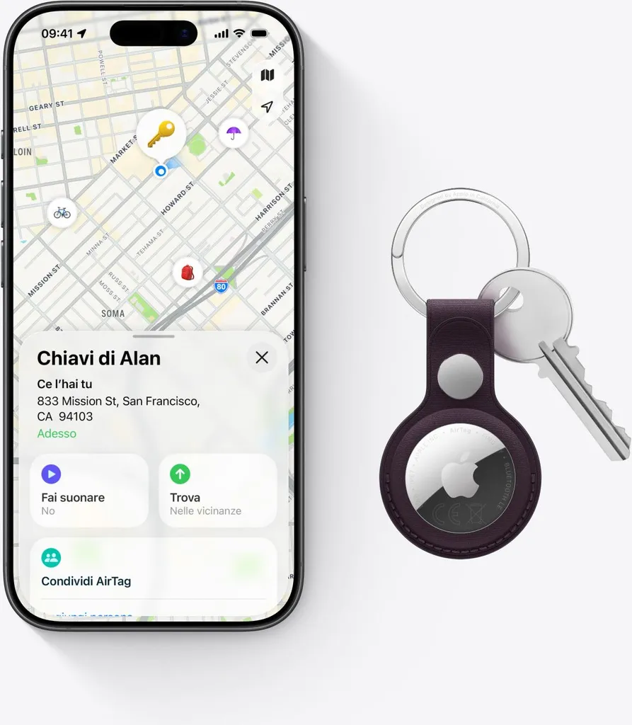 Balise de localisation Apple AirTag 2 - Tracker Connecté Blanc iOS - 5