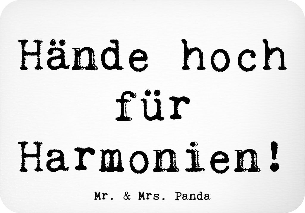 Mr. & Mrs. Panda magnet Spruch Theremin Harmonie - Weiß - Geschenk, elektronisches Instrument, hand gestures, whiteboardmagnet, Notizhalter, music...