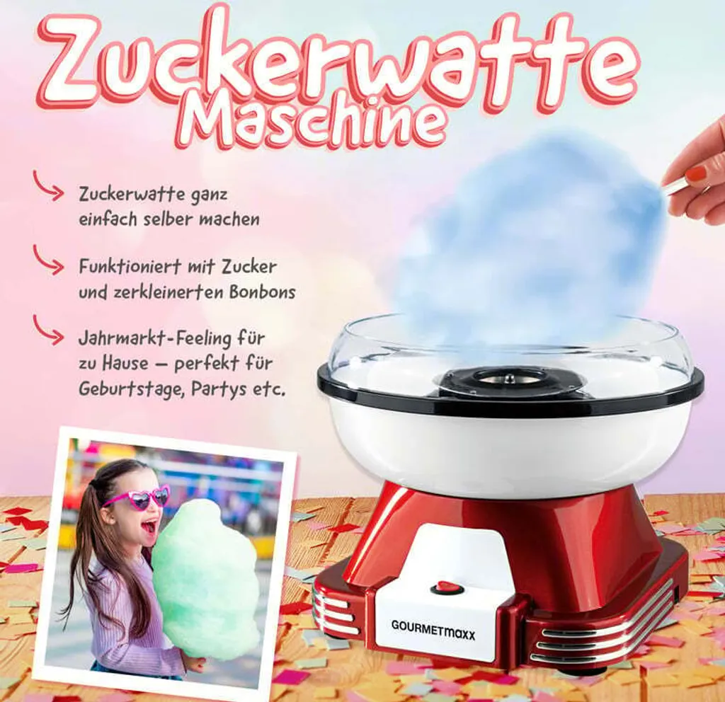 Machine à Barbe à Papa Facile à Nettoyer pour des Fêtes sans Stress