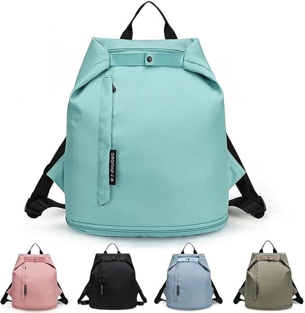 Strandtasche, Schwimmausrüstung Rucksack, Strand-Rucksack, Sporttasche, Pooltasche, Nass- und Trockentasche mit Schuhfach