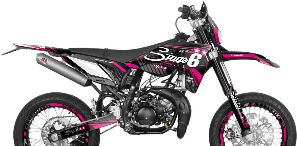 Kit Déco Stage6 Pink pour Sherco SM-R 50 après 2018 - Look Racing Rose