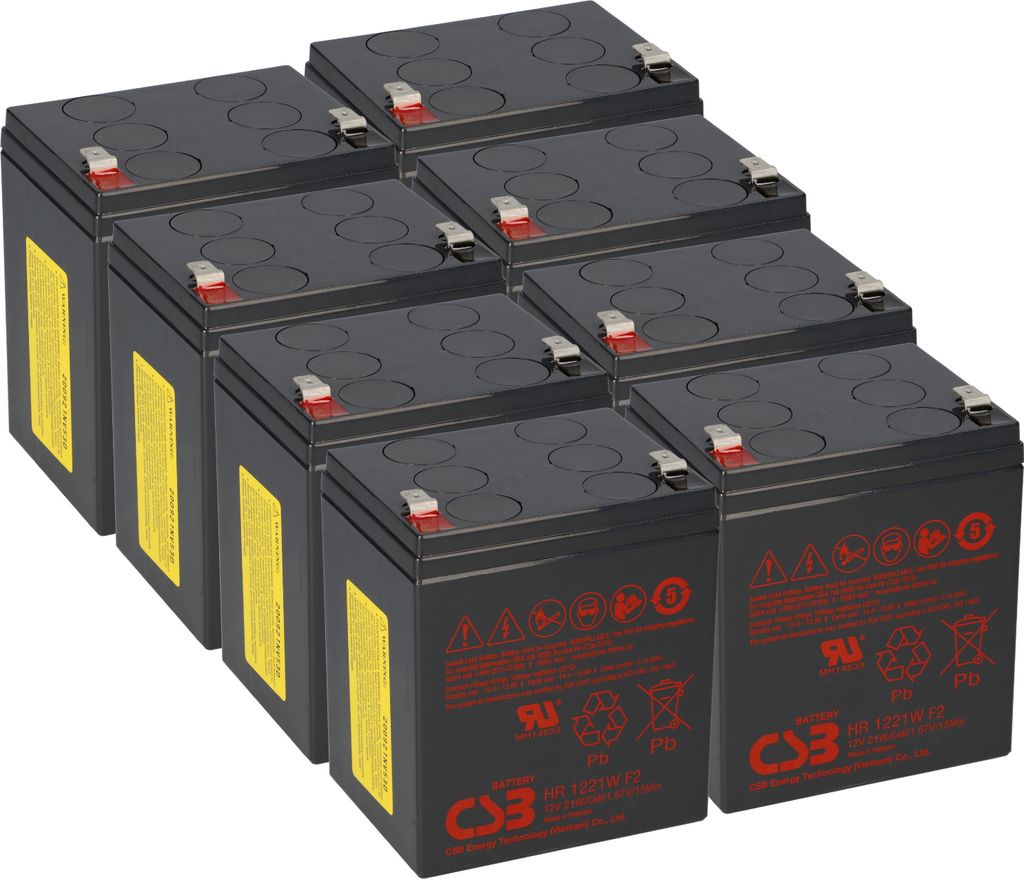 CSB-SCD43  kompatibler Akkusatz geeignet für APC RBC43 Plug Produktbild 