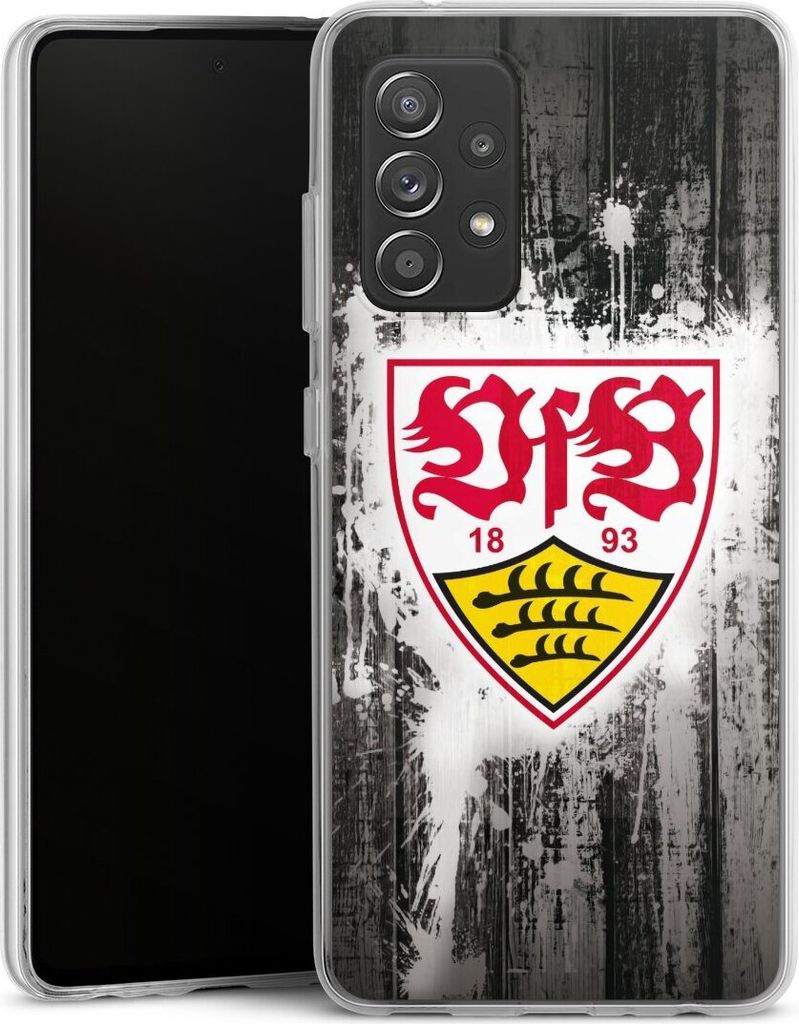 DeinDesign Handyhülle für Samsung Galaxy A52 5G Silikon Hülle Case Smartphone Schutzhülle Bundesliga Offizielles Lizenzprodukt VfB Stuttgart