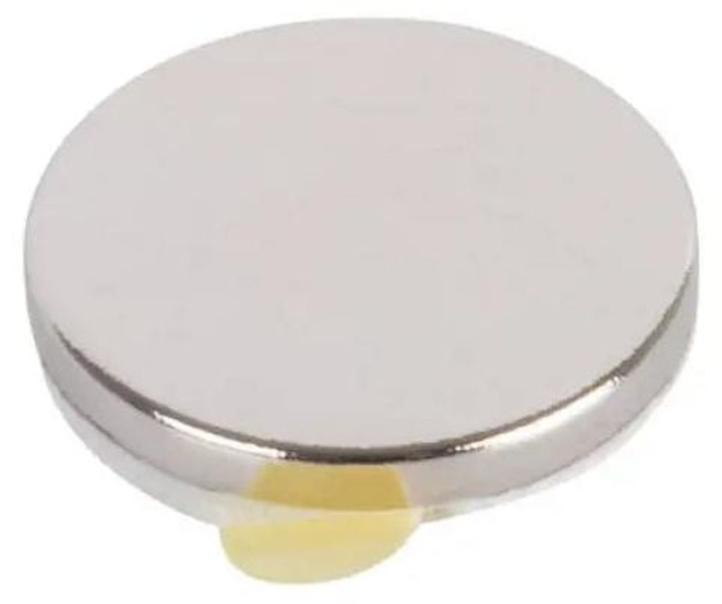 Magnetscheibe Neodym kleb.silber12mm6St. Produktbild 