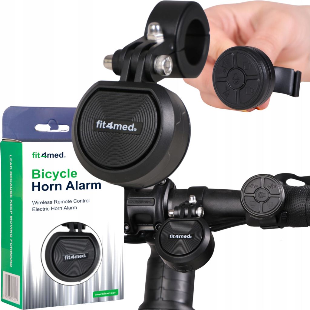 Fit4med | Elektrický zvonek na kolo - černý - 45 X 100 X 25 Obrázek produktu 