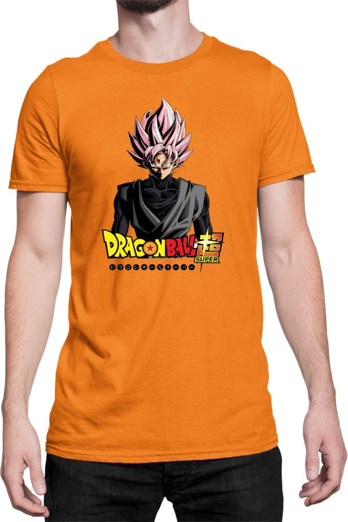 Herren T-Shirt Dragon Anime Manga Ball Z Goku 10, Man XL / Orange