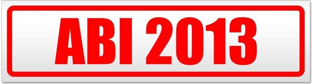 Kiwistar Abi Motiv 2013 Magnetschild Schild magnetisch - 20cm Rot - Magnetfolie für Auto PKW Kfz