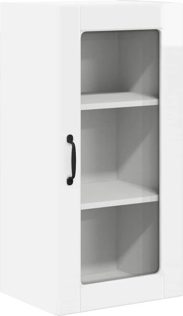 Mobiletto da cucina bianco lucido 40 x 31 x 80 cm materiale a base di legno