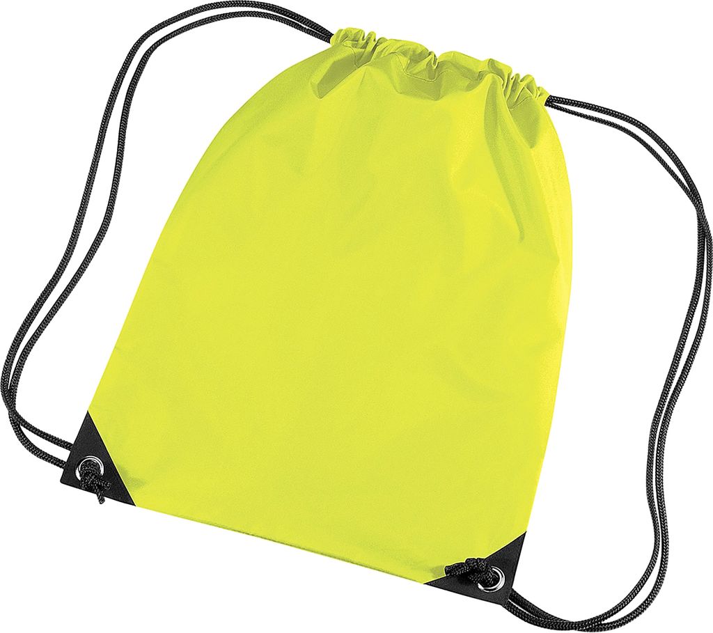 Bagbase Premium Turn Sack Wasser abweisend (11 Liter) (2 Stück/Packung) BC4326 (Einheitsgröße) (Neon Gelb)
