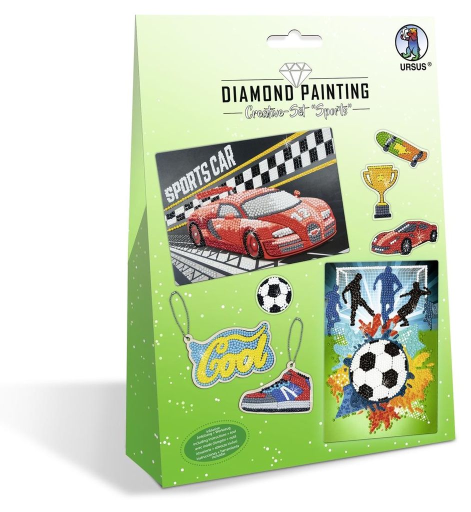 URSUS® Diamond Painting 6x Motive Sports  mehrfarbig Produktbild 