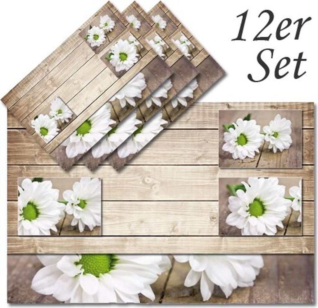 Tischset Margeriten.Blumen Tischunterlage Tischdeko Produktbild 