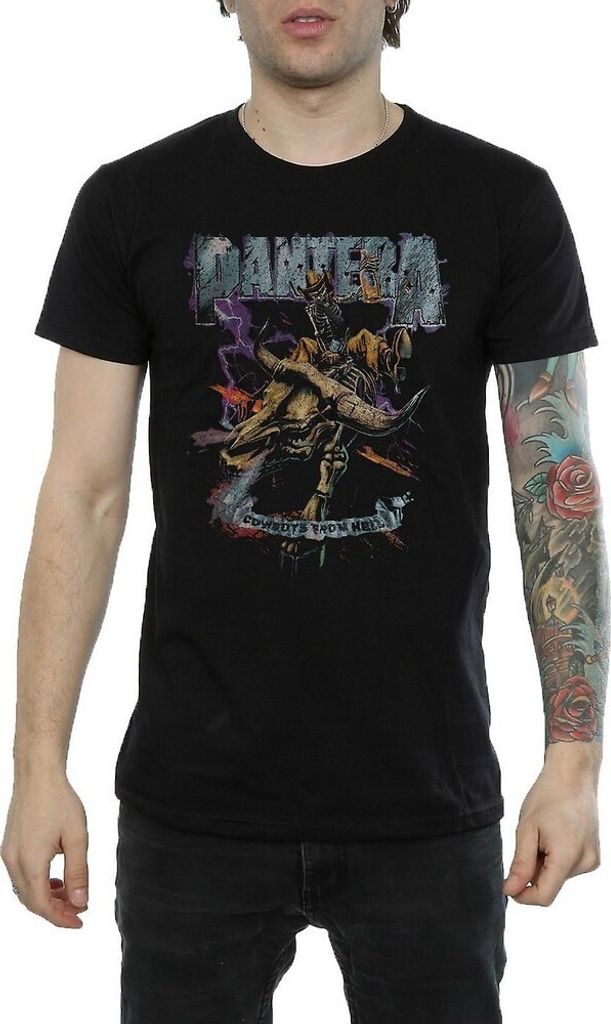 Pantera - T-Shirt für Herren/Damen Uni RO2659 (L) (Schwarz)