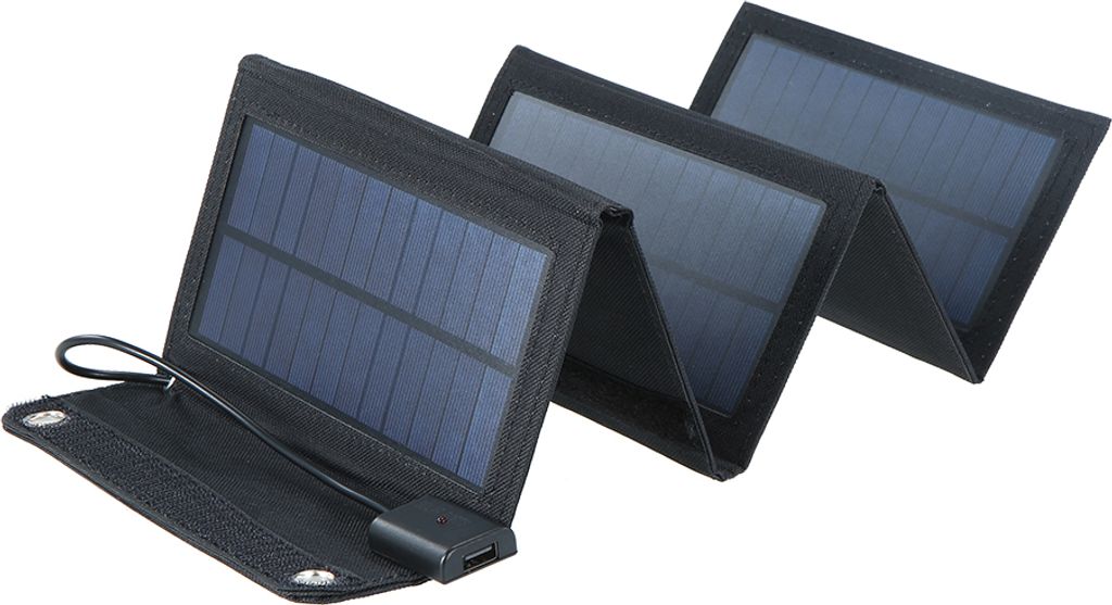 Faltbares 20-W-Solarladegeraet mit 2 USB-Anschluessen Wasserdichtes Camping Travel Kompatibel fuer iPhone- und Android-Smartphones