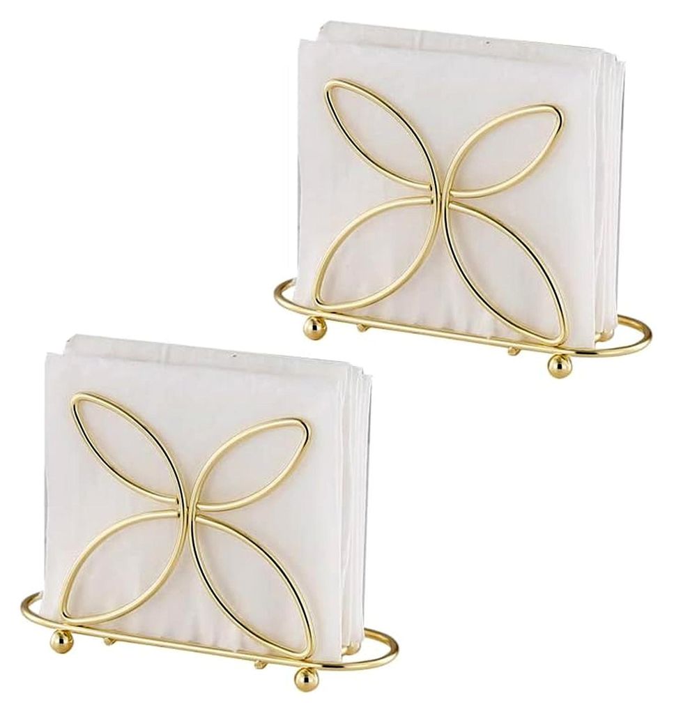 Serviettenhalter 2 Stück Serviettenspender aus Metall Papierserviettenhalter Tischservietten Serviettenständer Serviettenhalter für Tische Küch...