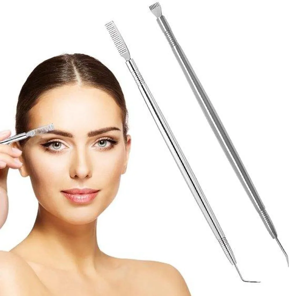 Kit rehaussement de cils en acier : 2 instruments de courbure durable