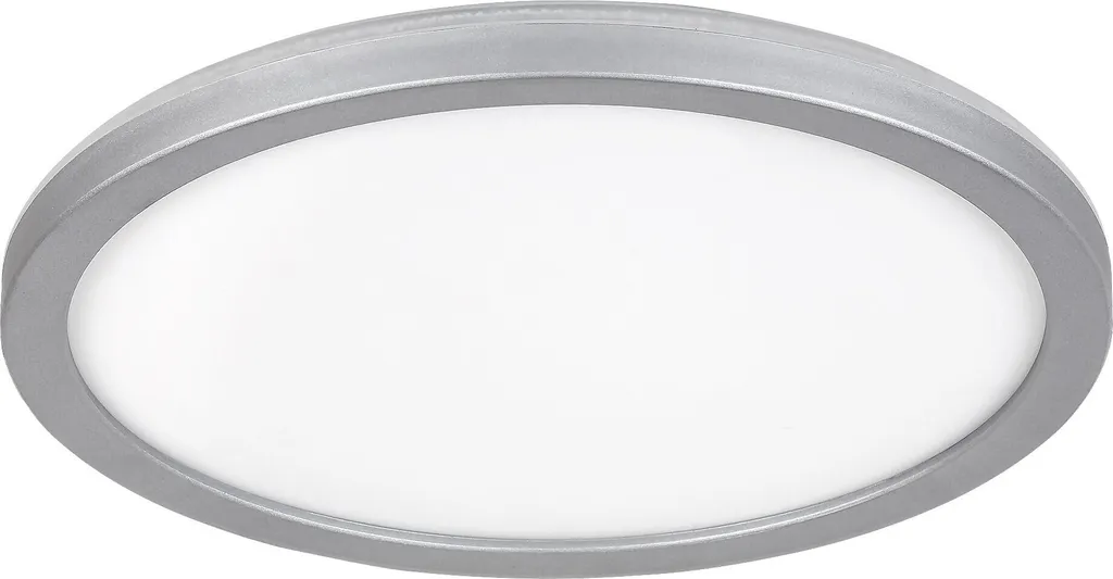 Plafonnier LED pour plafond bas Argent 28cm - Solution gain de place - 8