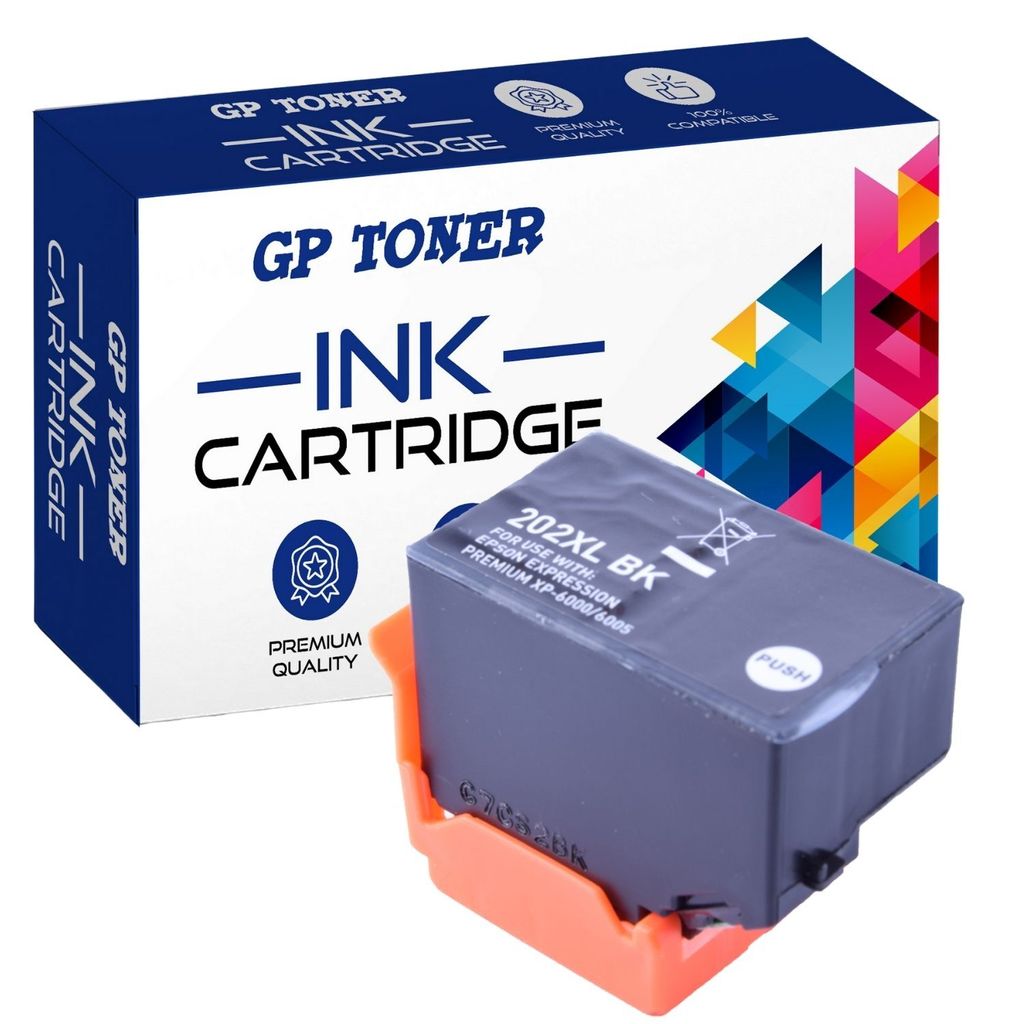 Druckerpatrone Schwarz für Epson 202 XL Expression Premium XP6000 XP6005 XP6100 XP6105