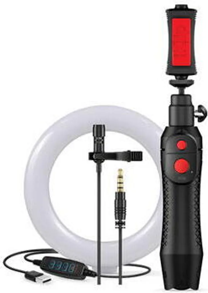 IK Multimedia iRig Video Creation Bundle - Kit complet avec micro et LED - 2