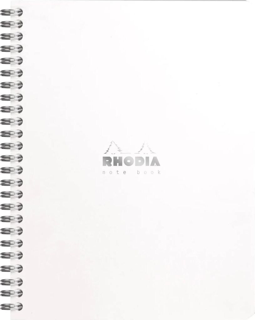 Rhodia 5x Spiralbuch Notebook A5+, 80 Bl kariert 80g, abtrennbar Weiß 193421C