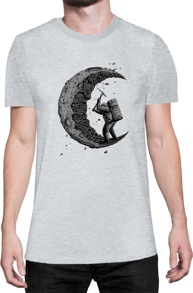 Herren T-Shirt Nasa Space Theme Nasa 002, Man L / Grau