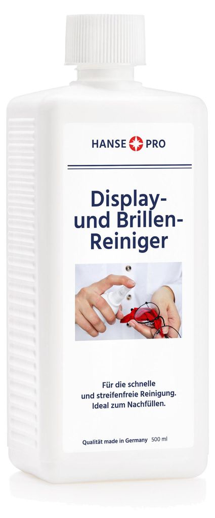 HANSE PRO Display- & Brillen-Reiniger 500ml (1er Pack) Produktbild 
