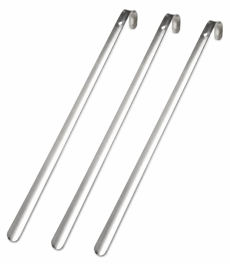 3 x Bayli 80cm Schuhlöffel aus Edelstahl | Schuhanzieher Produktbild 