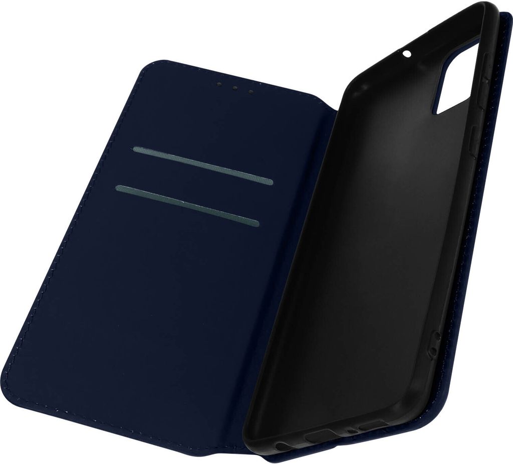 Avizar, Kunstleder Cover Classic Edition für Samsung Galaxy A51, Dunkelblau