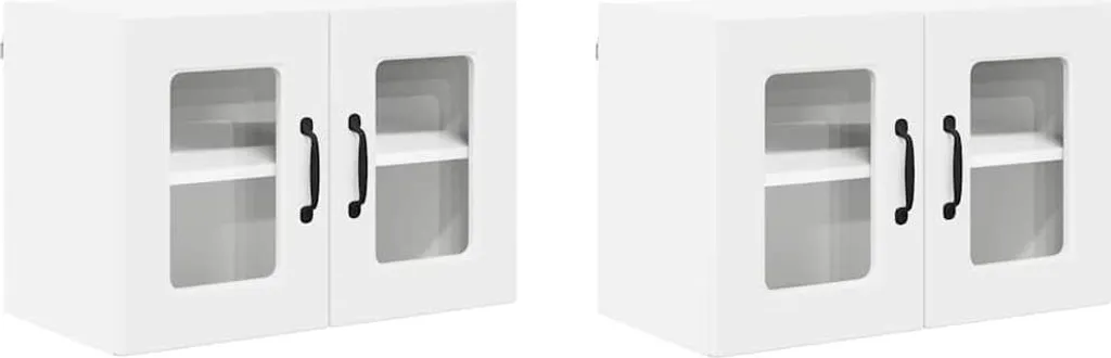 SYFAX™ Coppia Mobili Sospesi Bianco 60x31x40cm Legno Resistente